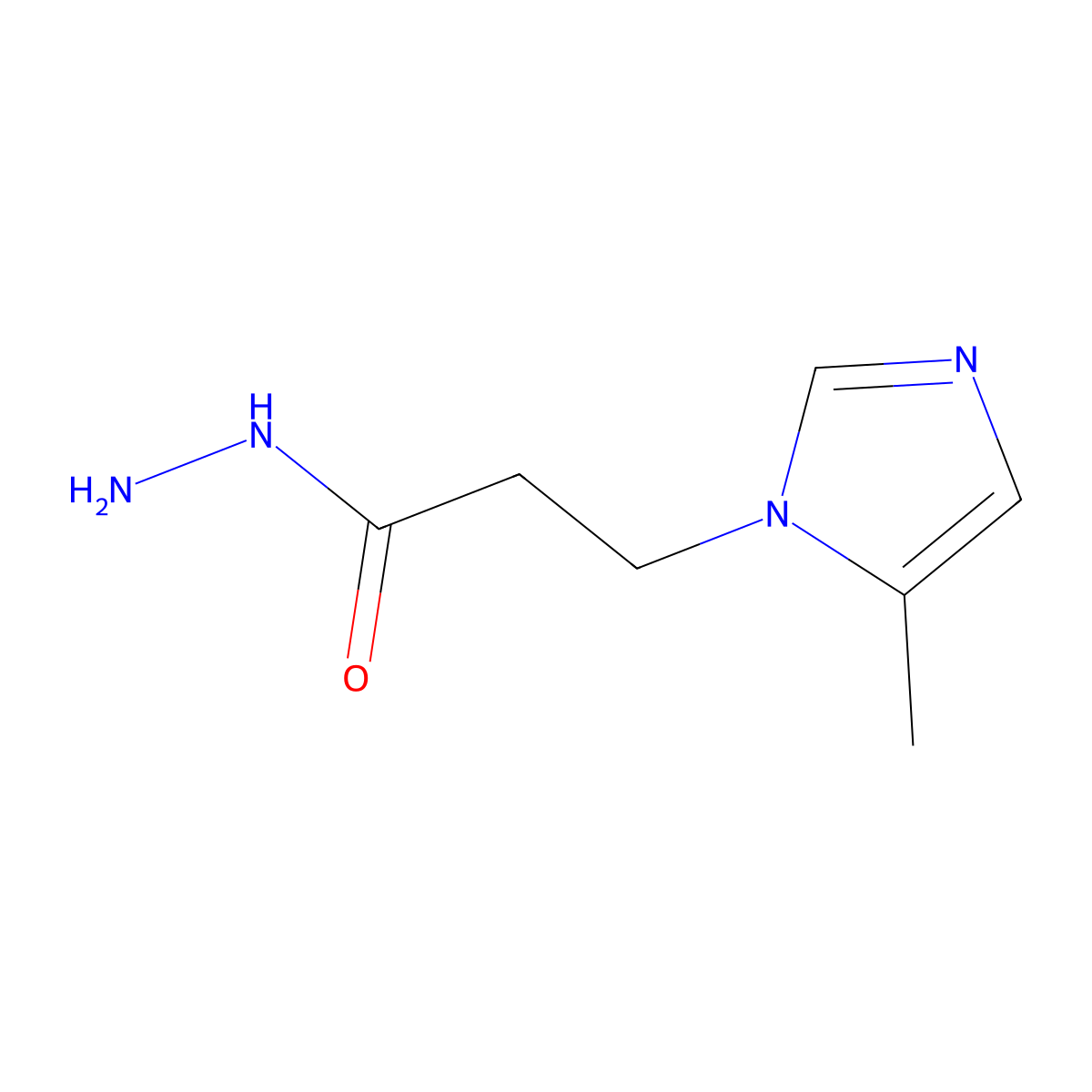 3-(5-methyl-1H-imidazol-1-yl)propanohydrazide molecular structure, CAS 1119452-48-0