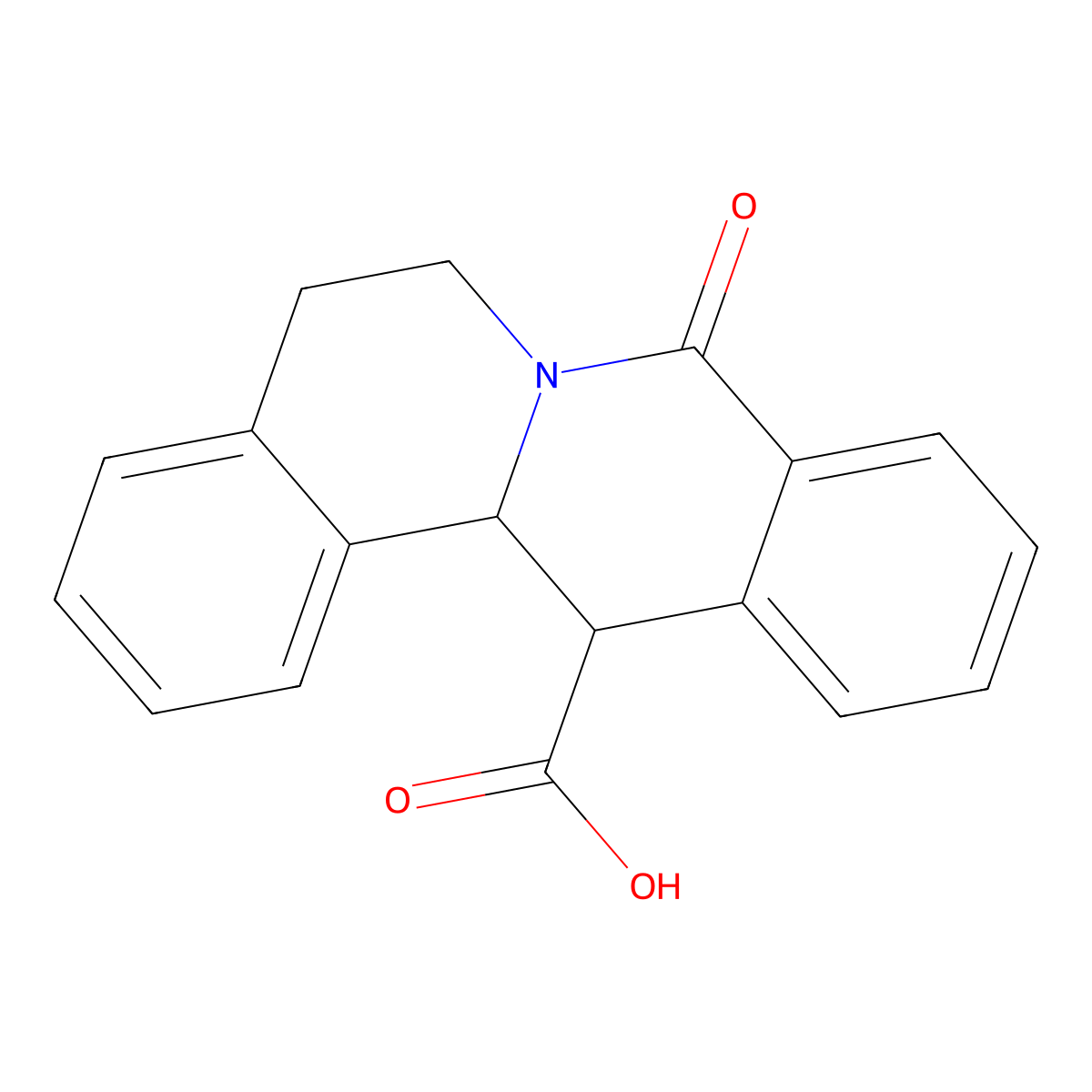 8-oxo-5,8,13,13a-tetrahydro-6H-isoquino[3,2-a]isoquinoline-13-carboxylic acid molecular structure, CAS 1119452-84-4