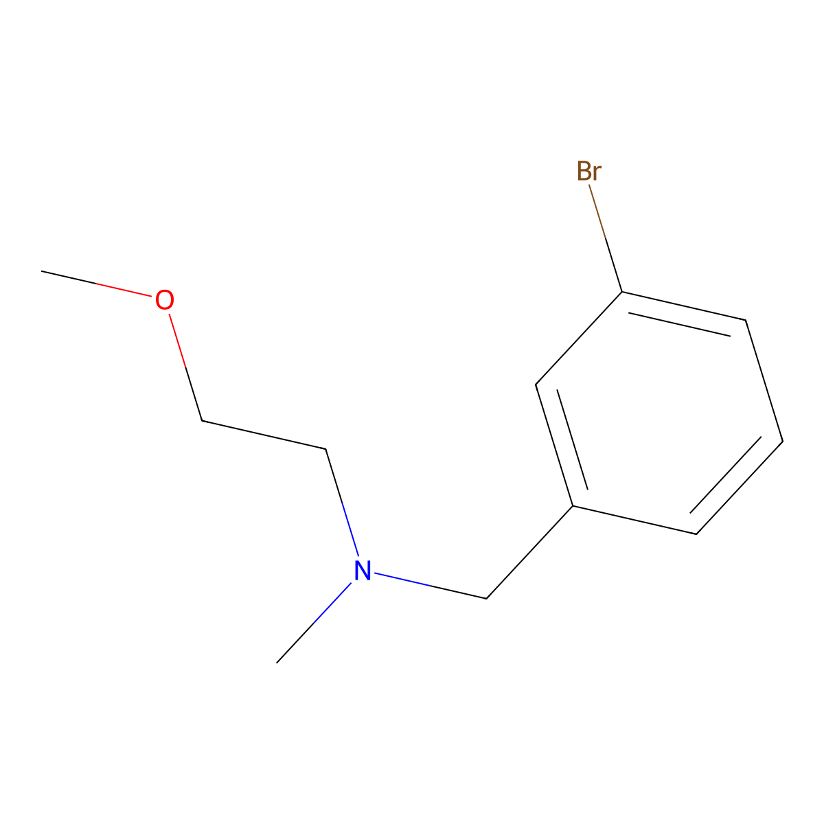 N-(3-bromobenzyl)-N-(2-methoxyethyl)-N-methylamine molecular structure, CAS 1119452-92-4