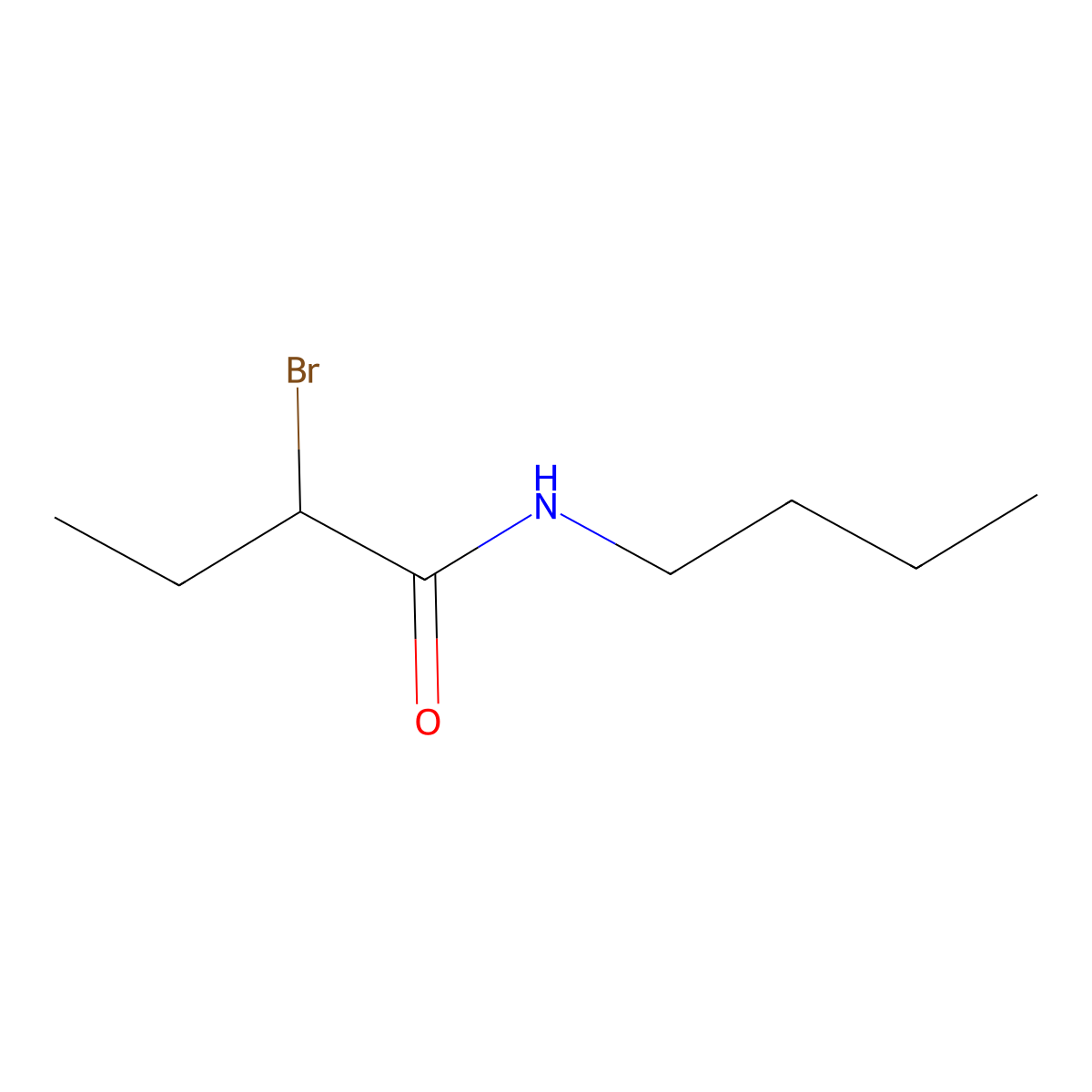 2-bromo-N-butylbutanamide molecular structure, CAS 1119452-98-0