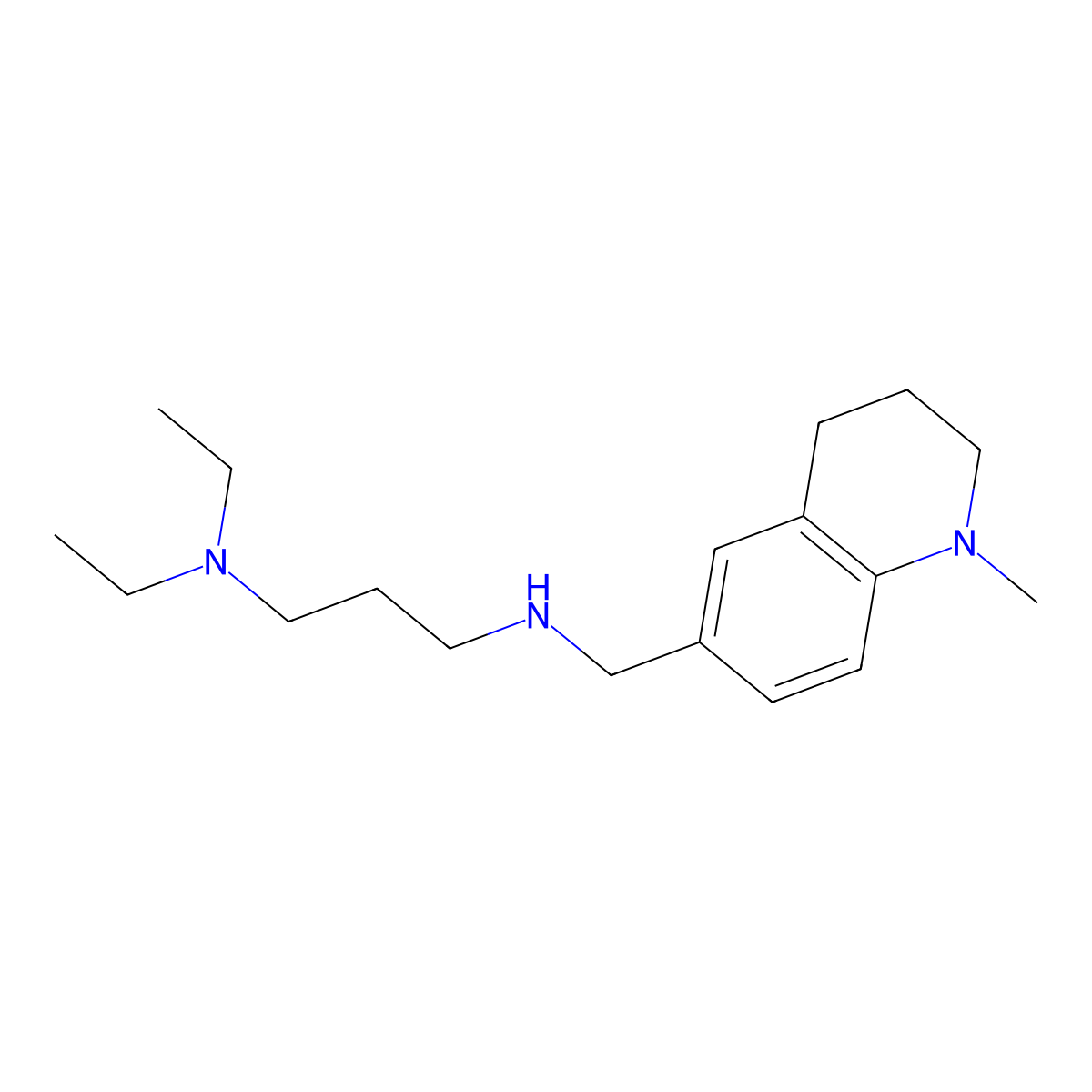 N,N-Diethyl-N'-[(1-methyl-1,2,3,4-tetrahydro-quinolin-6-YL)methyl]propane-1,3-diamine molecular structure, CAS 1119453-04-1