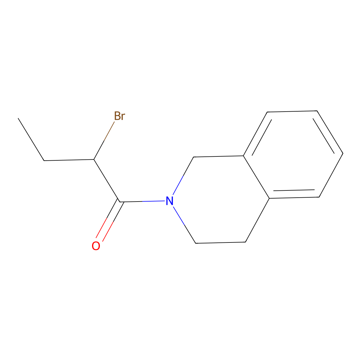2-(2-Bromobutanoyl)-1,2,3,4-tetrahydroisoquinoline molecular structure, CAS 1119453-05-2