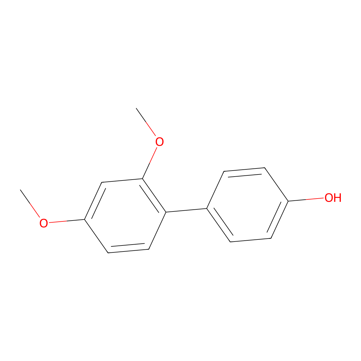 4-(2,4-Dimethoxyphenyl)phenol molecular structure, CAS 1119454-89-5