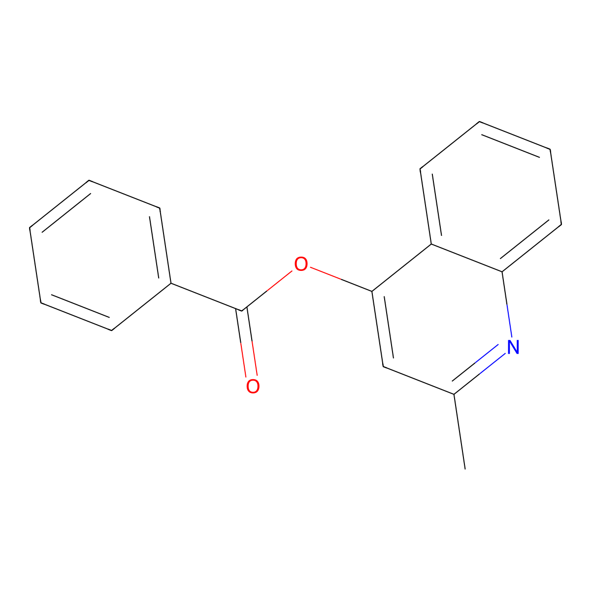 2-Methylquinolin-4-yl benzoate molecular structure, CAS 111947-01-4