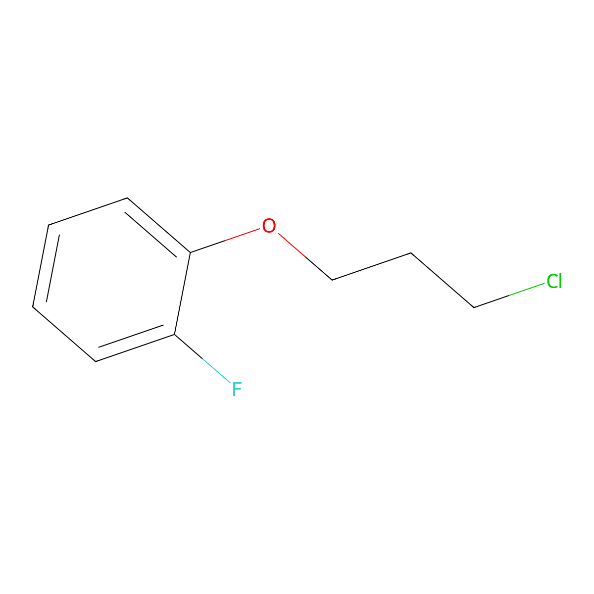 1-(3-Chloropropoxy)-2-fluorobenzene molecular structure, CAS 111952-54-6