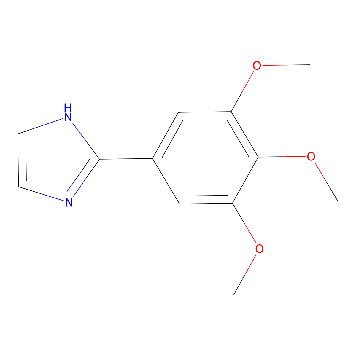 2-(3,4,5-trimethoxyphenyl)-1H-imidazole molecular structure, CAS 1119531-23-5