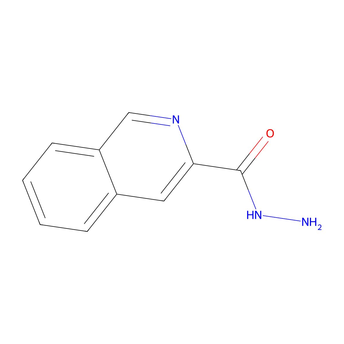 Isoquinoline-3-carbohydrazide molecular structure, CAS 1119545-63-9