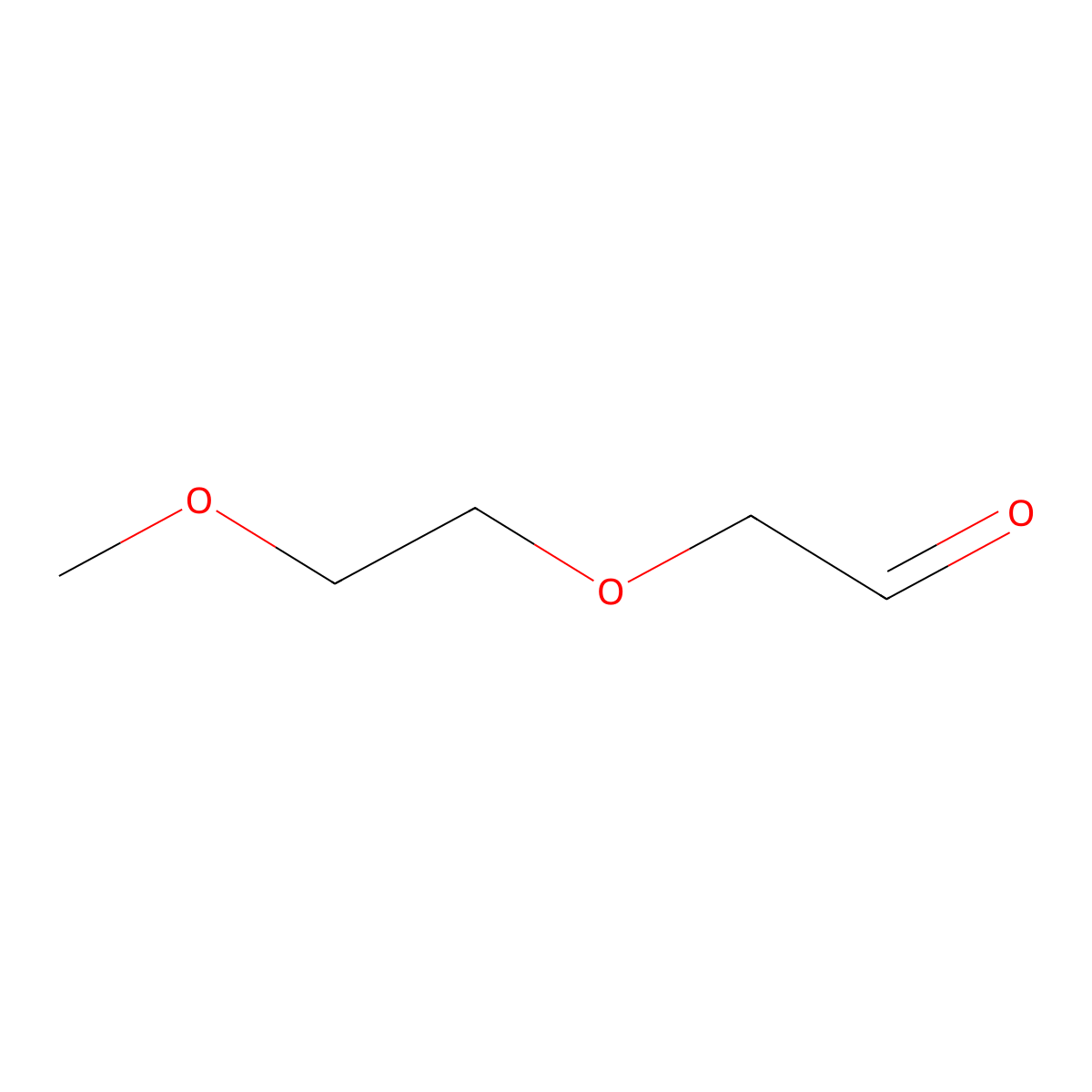 (2-Methoxyethoxy)acetaldehyde molecular structure, CAS 111964-99-9