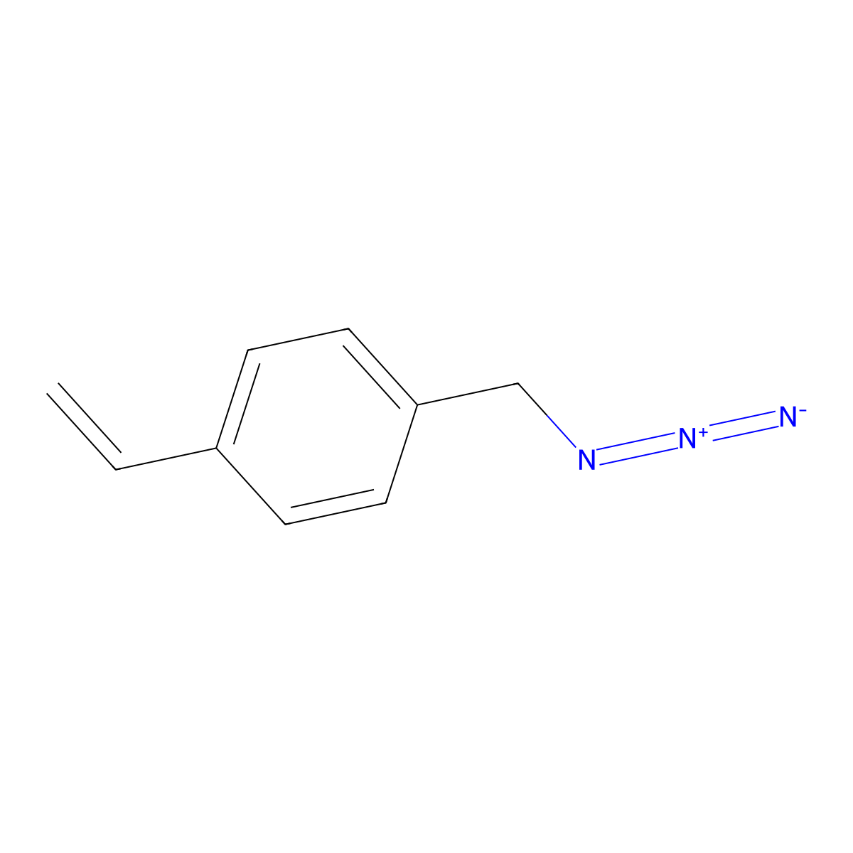 1-(Azidomethyl)-4-ethenylbenzene molecular structure, CAS 111965-73-2