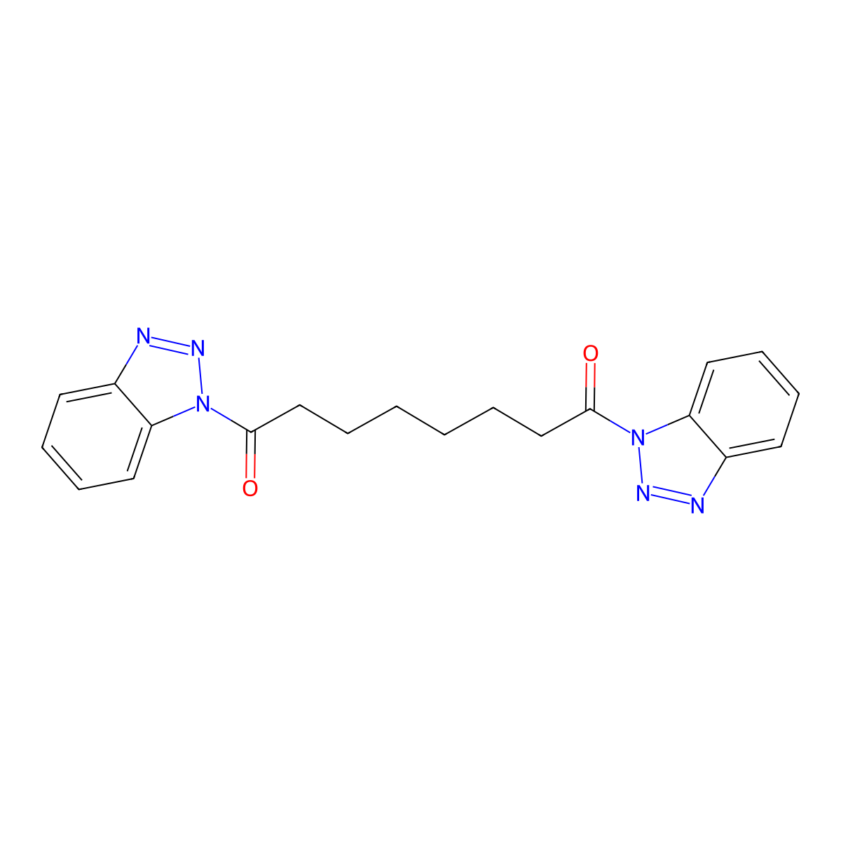1,8-Bis(benzotriazol-1-yl)octane-1,8-dione molecular structure, CAS 111967-69-2