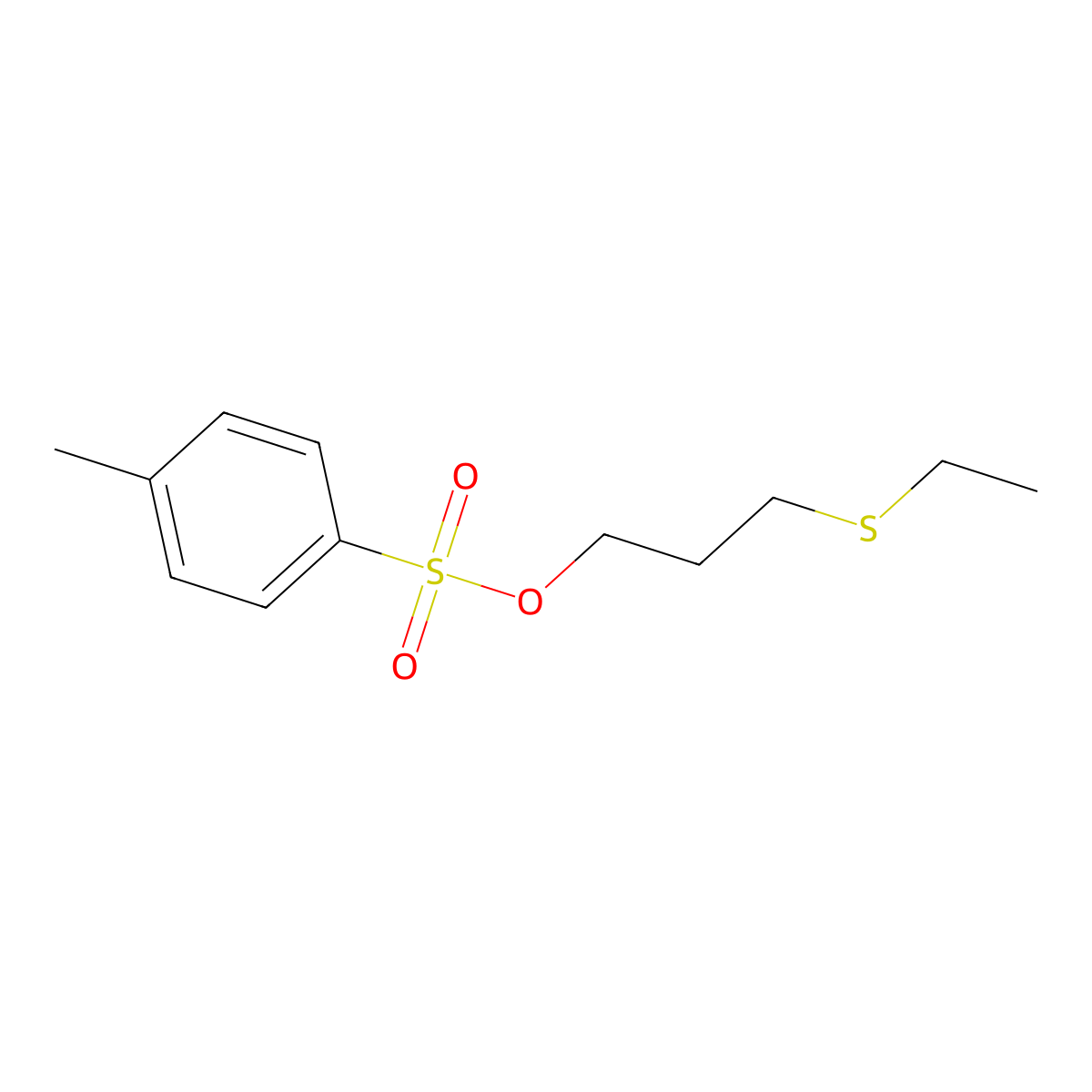 3-(Ethylsulfanyl)propyl 4-methylbenzene-1-sulfonate molecular structure, CAS 1119799-06-2