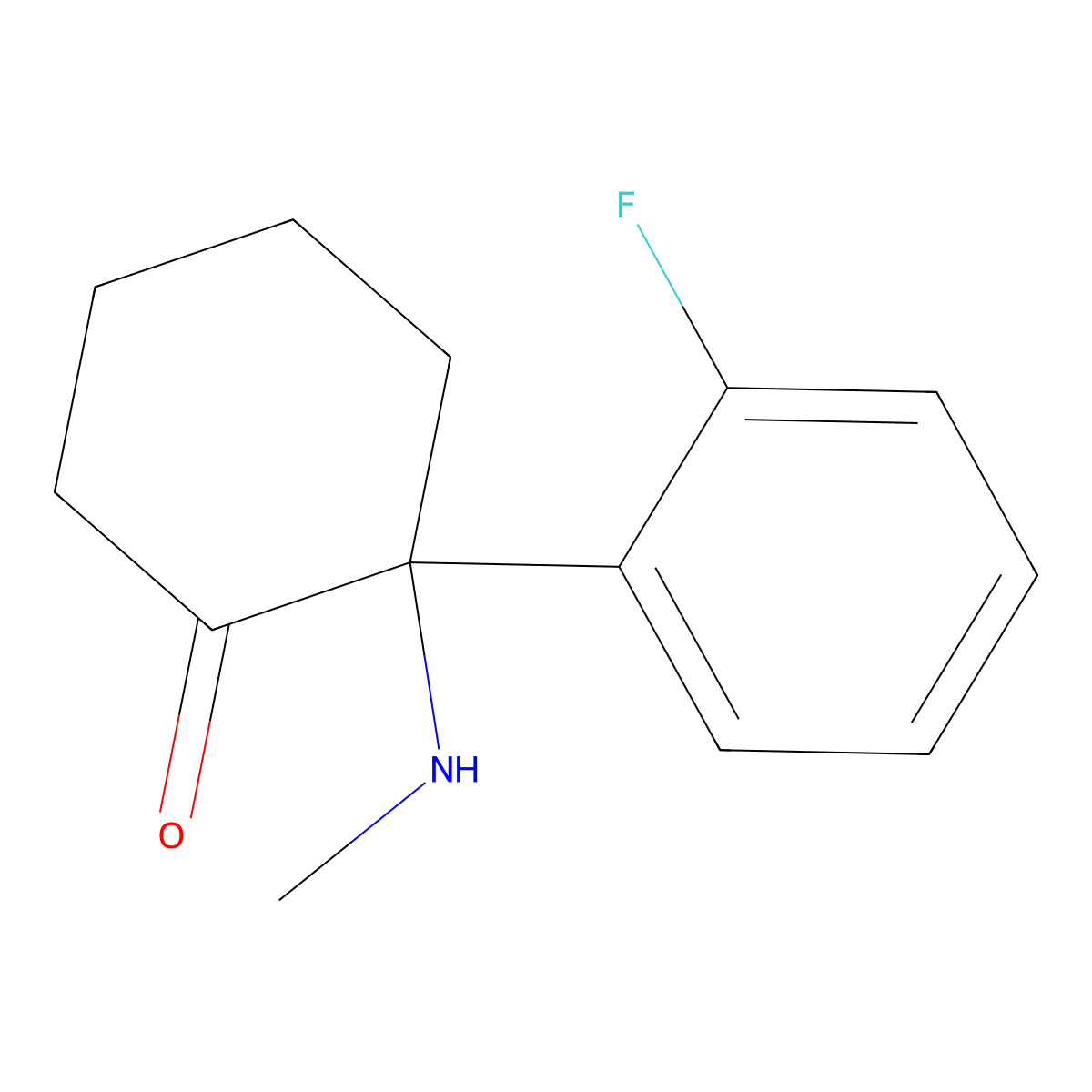 2-Fluorodeschloroketamine molecular structure, CAS 111982-50-4
