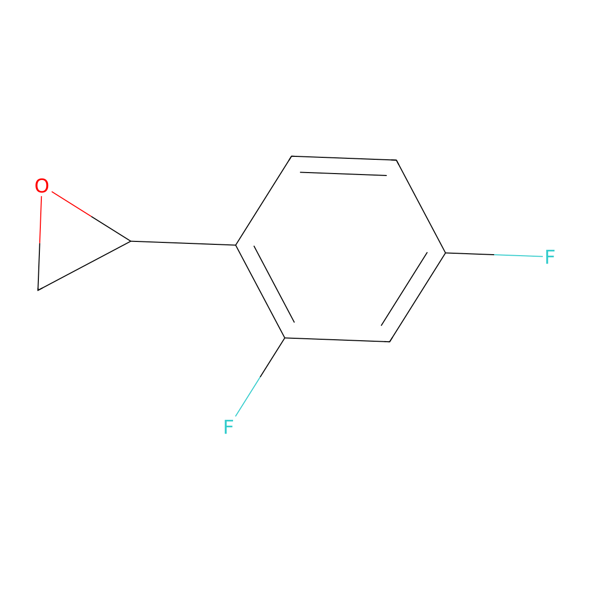 2-(2,4-Difluorophenyl)oxirane molecular structure, CAS 111991-12-9