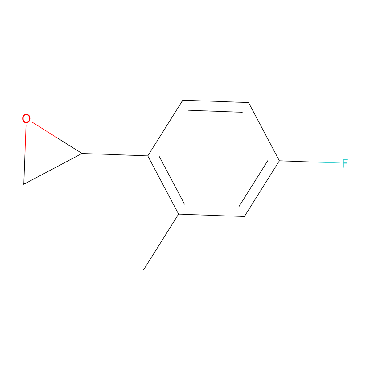 2-(4-Fluoro-2-methylphenyl)oxirane molecular structure, CAS 111991-16-3