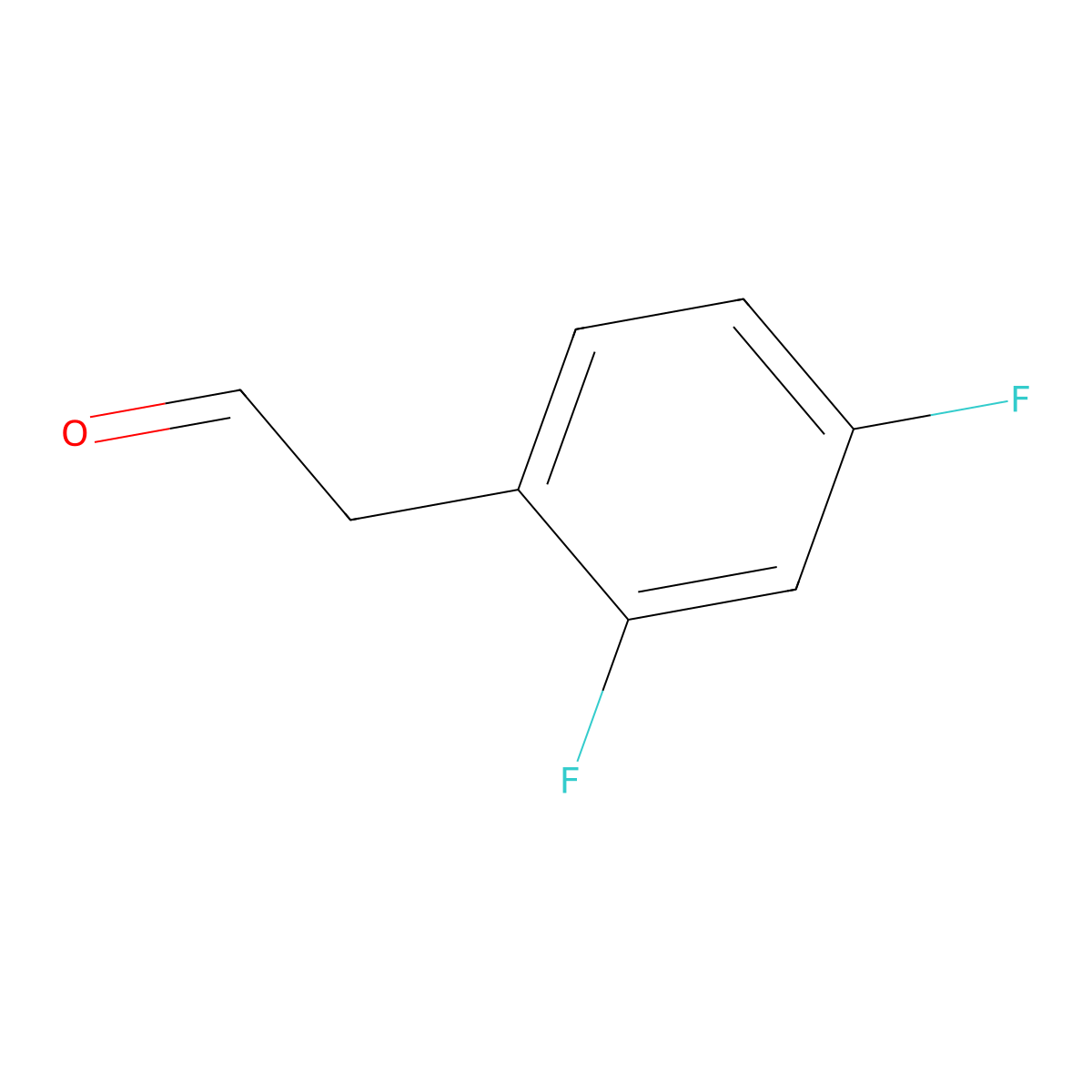 2-(2,4-Difluorophenyl)acetaldehyde molecular structure, CAS 111991-18-5