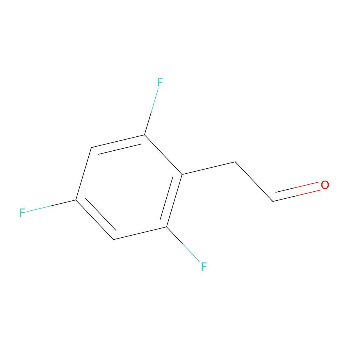 2-(2,4,6-Trifluorophenyl)acetaldehyde molecular structure, CAS 111991-19-6