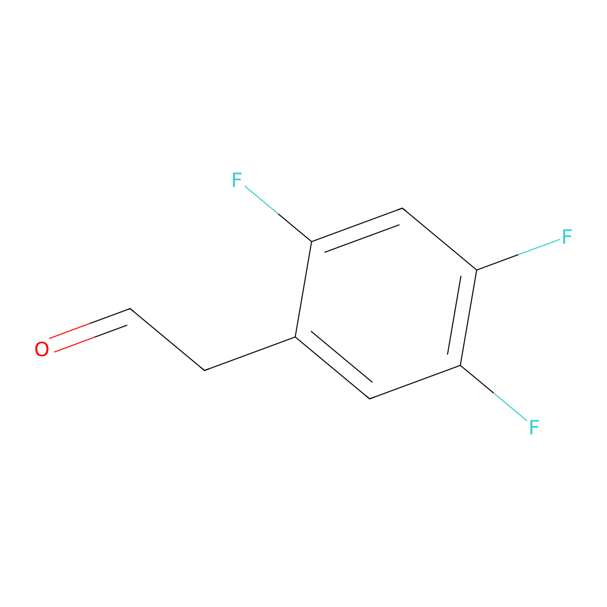 2-(2,4,5-Trifluorophenyl)acetaldehyde molecular structure, CAS 111991-20-9