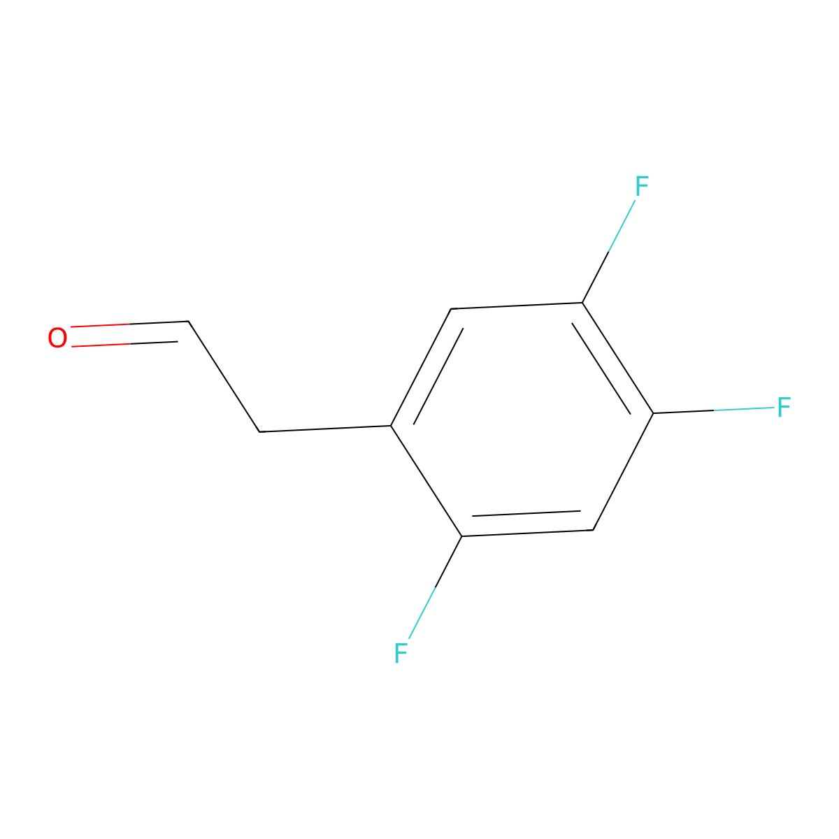 2-(2,4,5-Trifluorophenyl)acetaldehyde molecular structure, CAS 111991-20-9
