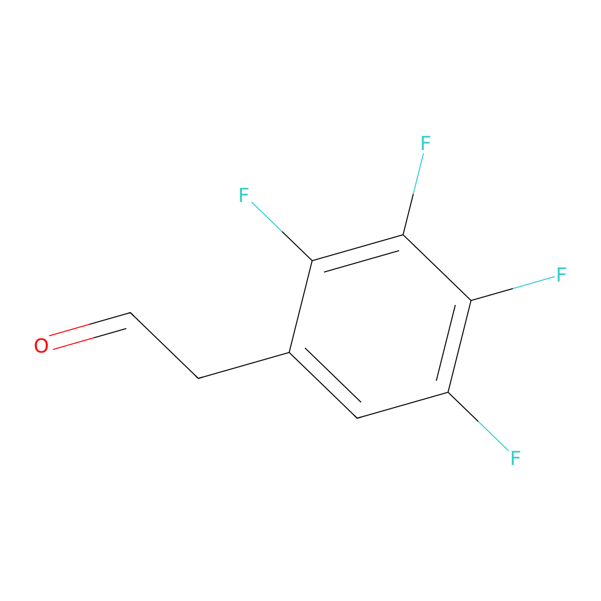 2-(2,3,4,5-Tetrafluorophenyl)acetaldehyde molecular structure, CAS 111991-21-0