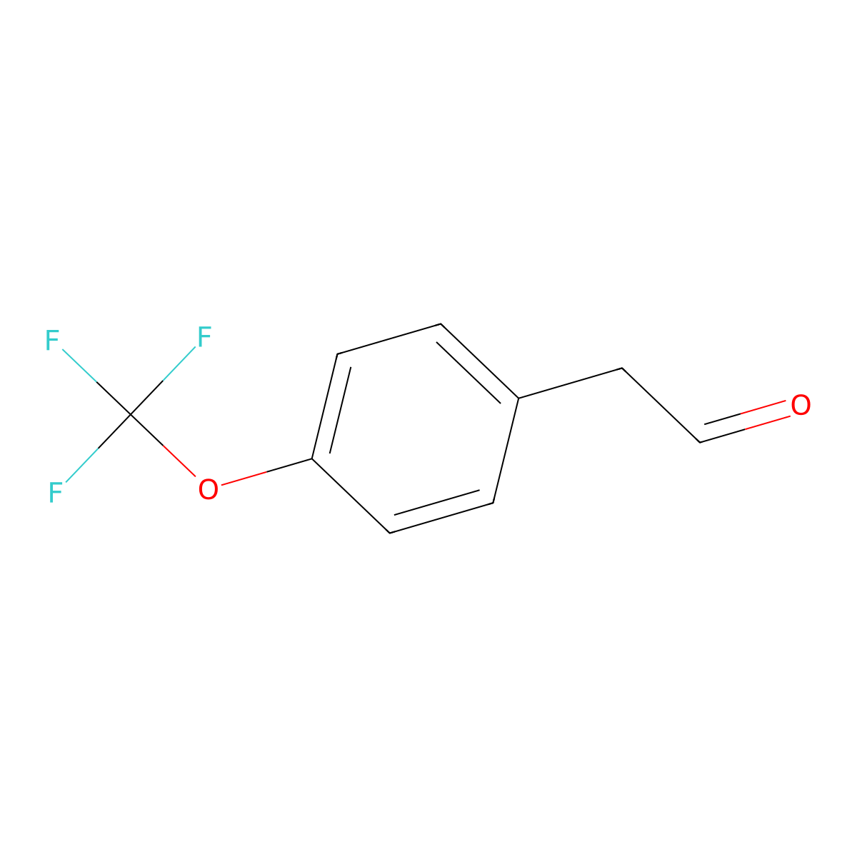 2-[4-(Trifluoromethoxy)phenyl]acetaldehyde molecular structure, CAS 111991-22-1