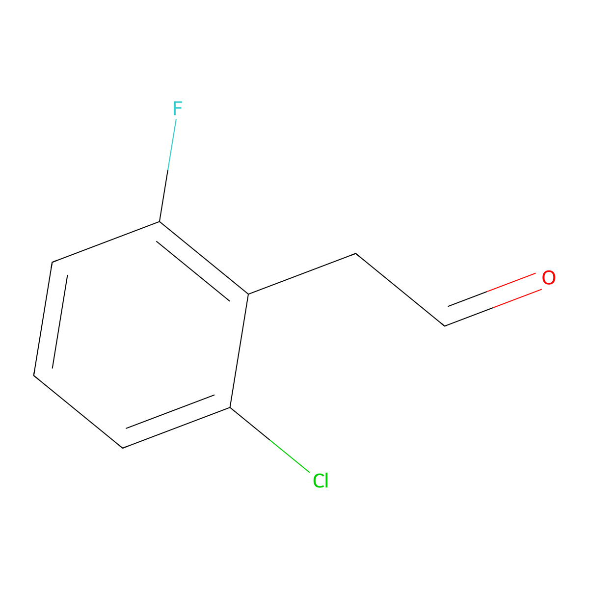 2-(2-Chloro-6-fluorophenyl)acetaldehyde molecular structure, CAS 111991-24-3