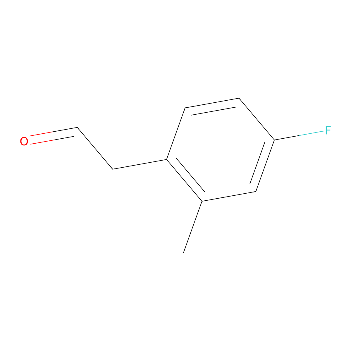 2-(4-Fluoro-2-methylphenyl)acetaldehyde molecular structure, CAS 111991-26-5