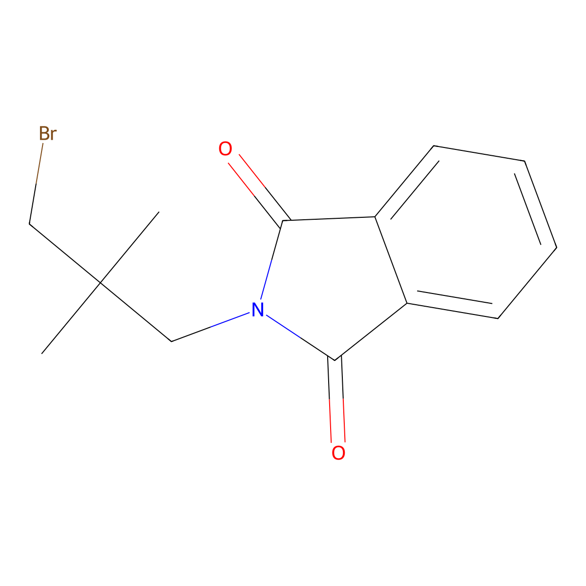 2-(3-bromo-2,2-dimethylpropyl)-2,3-dihydro-1H-isoindole-1,3-dione molecular structure, CAS 111992-61-1
