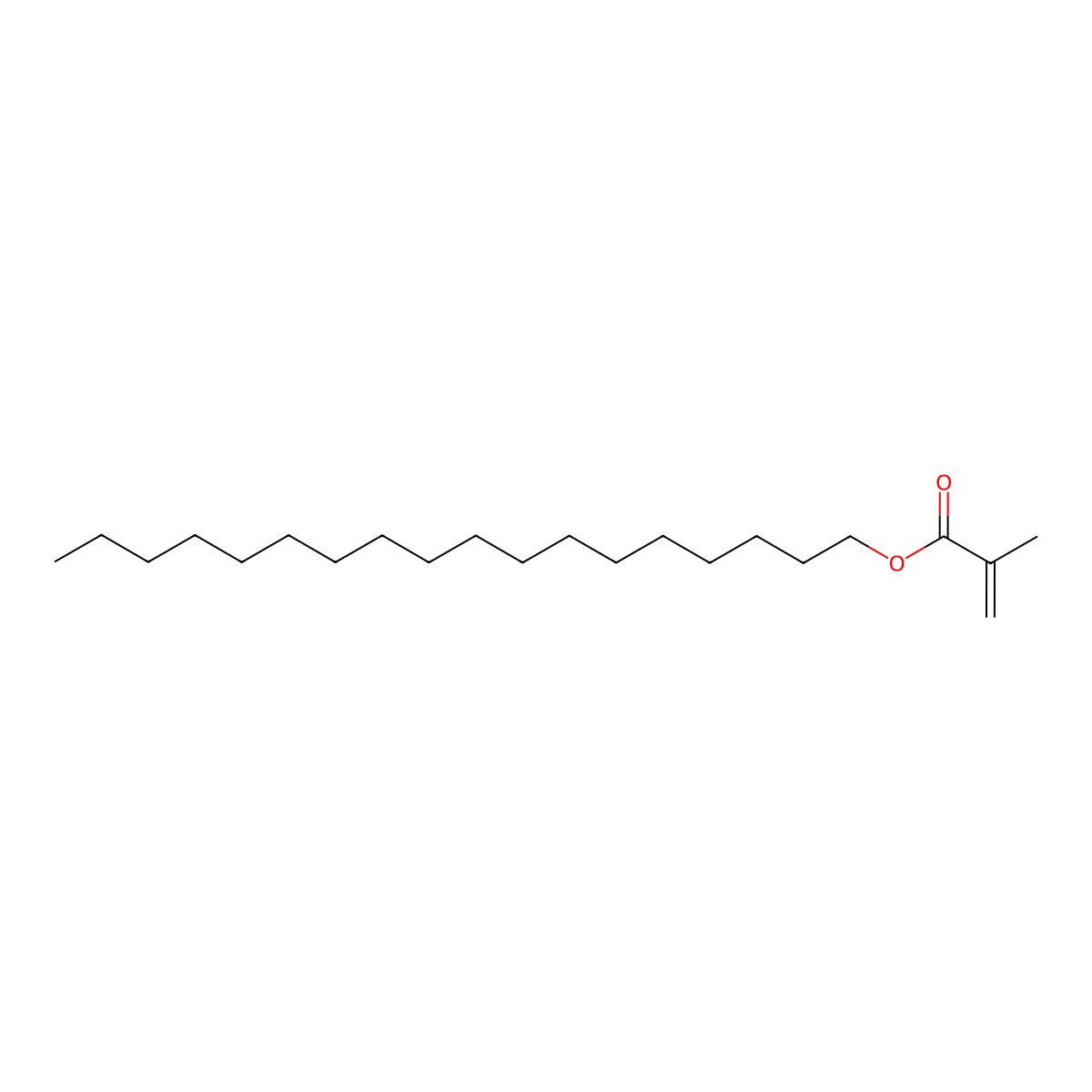 Stearyl methacrylate molecular structure, CAS 112-08-3