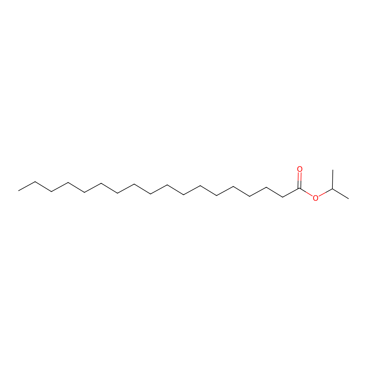 Isopropyl Stearate molecular structure, CAS 112-10-7