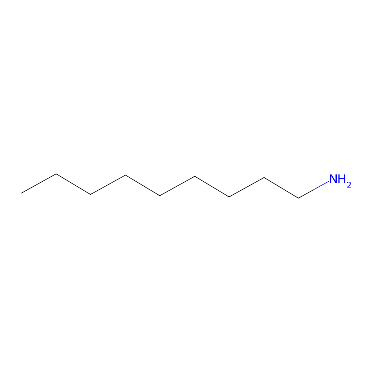 Nonylamine molecular structure, CAS 112-20-9