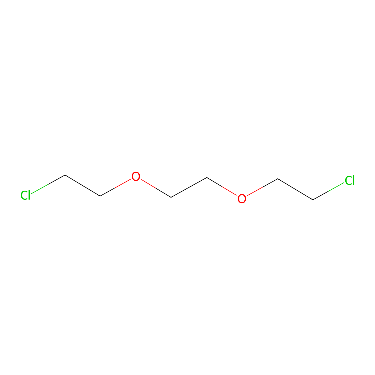 1,2-Bis(2-chloroethoxy)ethane molecular structure, CAS 112-26-5