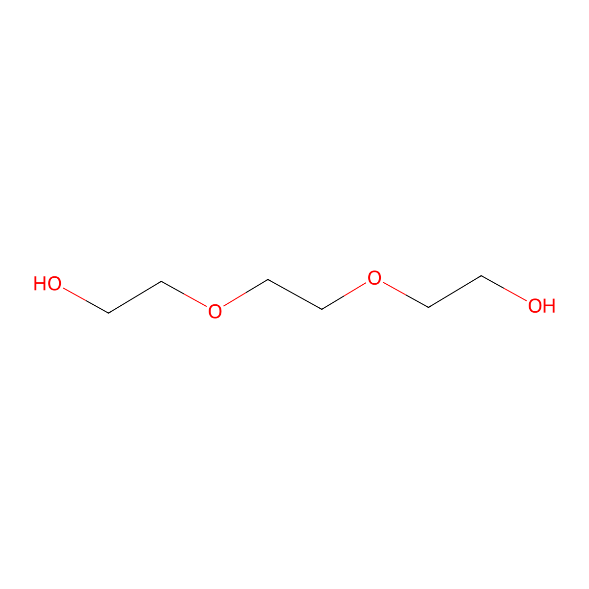 Triethylene Glycol molecular structure, CAS 112-27-6