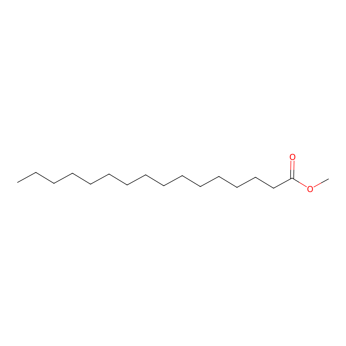 Methyl Palmitate molecular structure, CAS 112-39-0