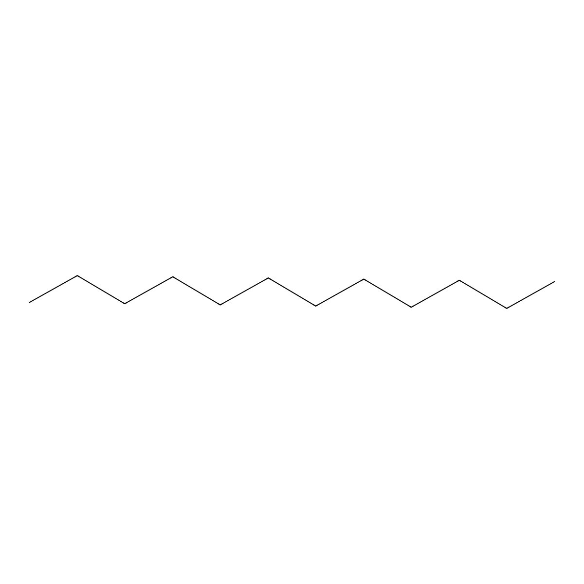 Dodecane molecular structure, CAS 112-40-3