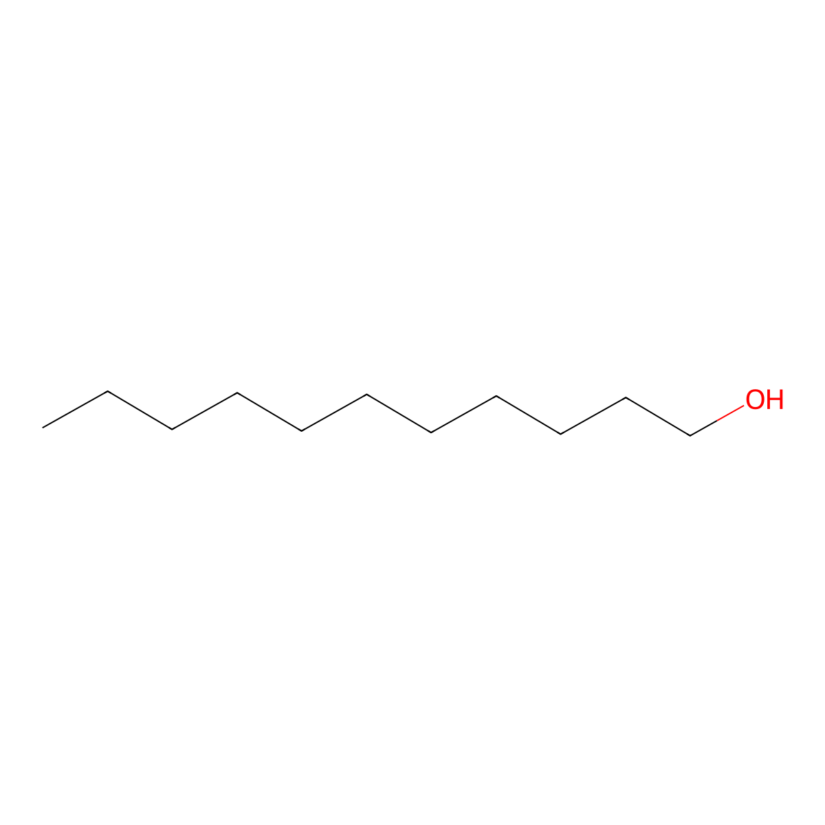 1-Undecanol molecular structure, CAS 112-42-5