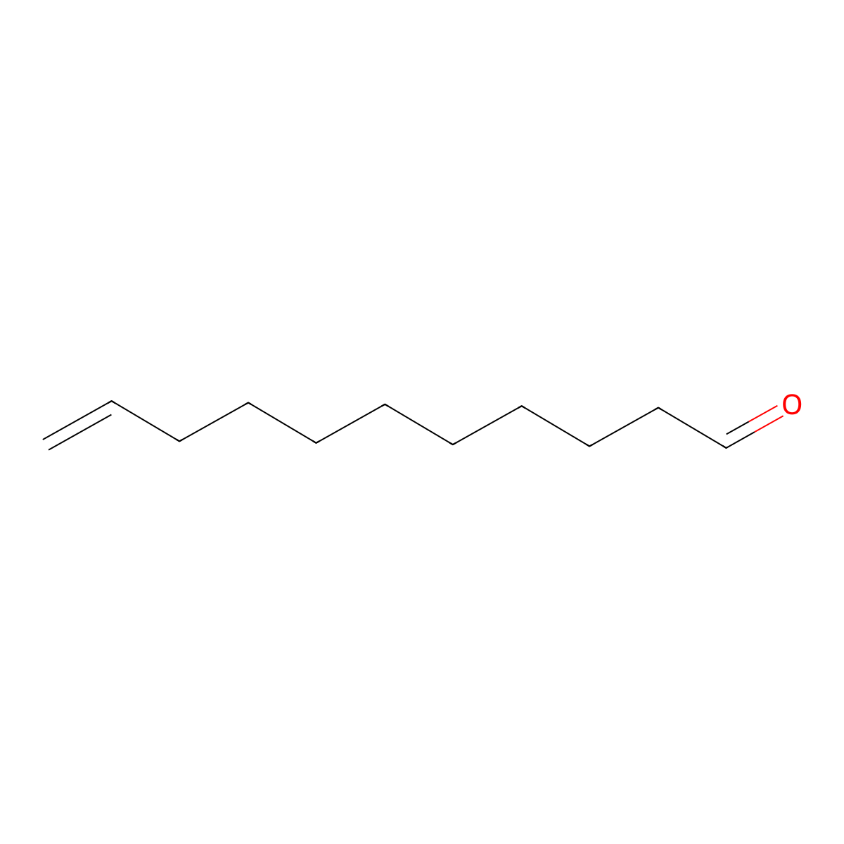 10-Undecenal molecular structure, CAS 112-45-8