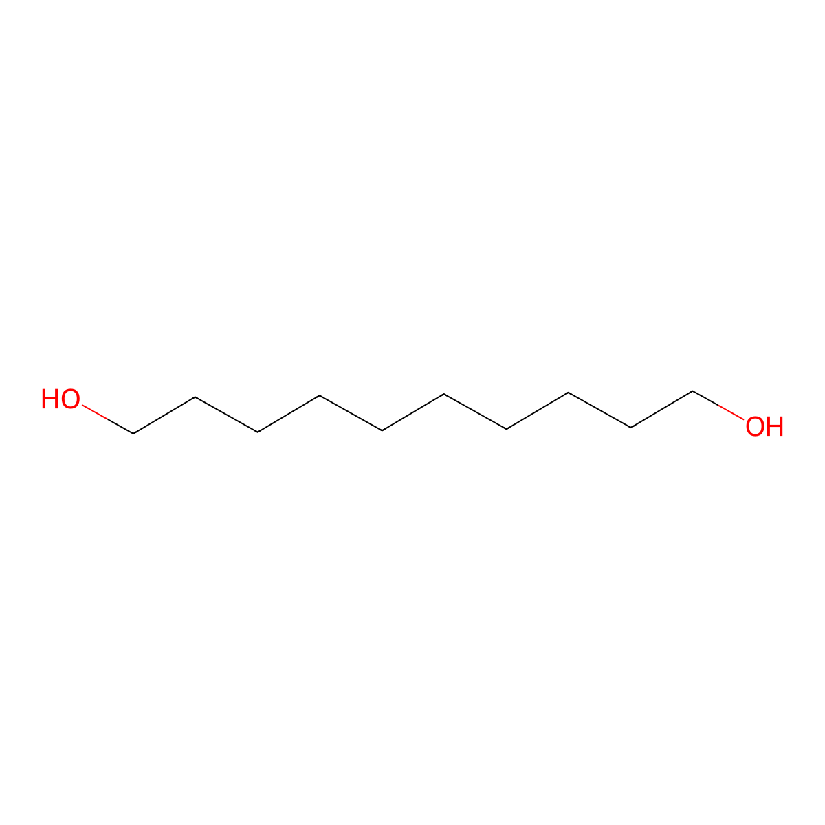 1,10-Decanediol molecular structure, CAS 112-47-0