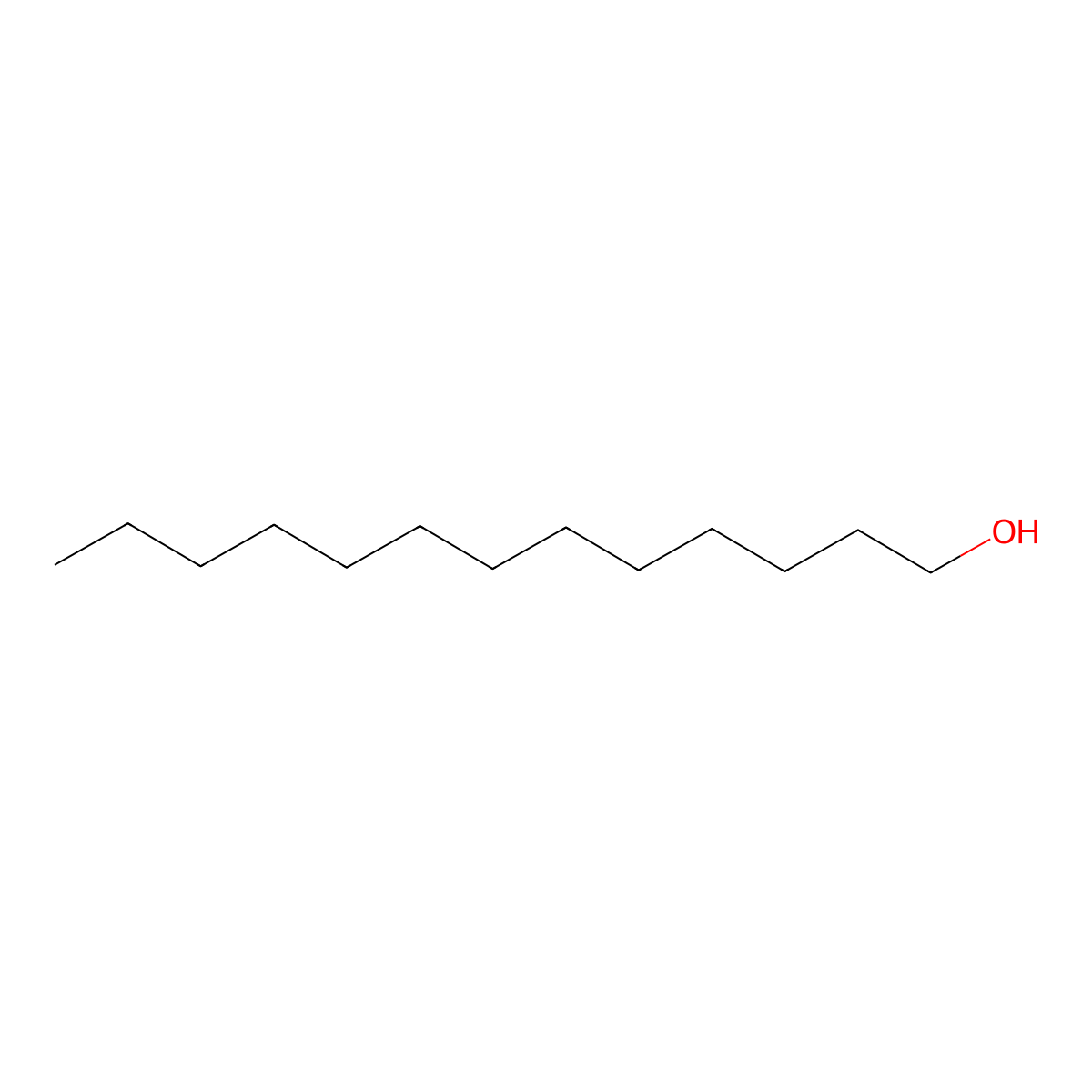 1-Tridecanol molecular structure, CAS 112-70-9