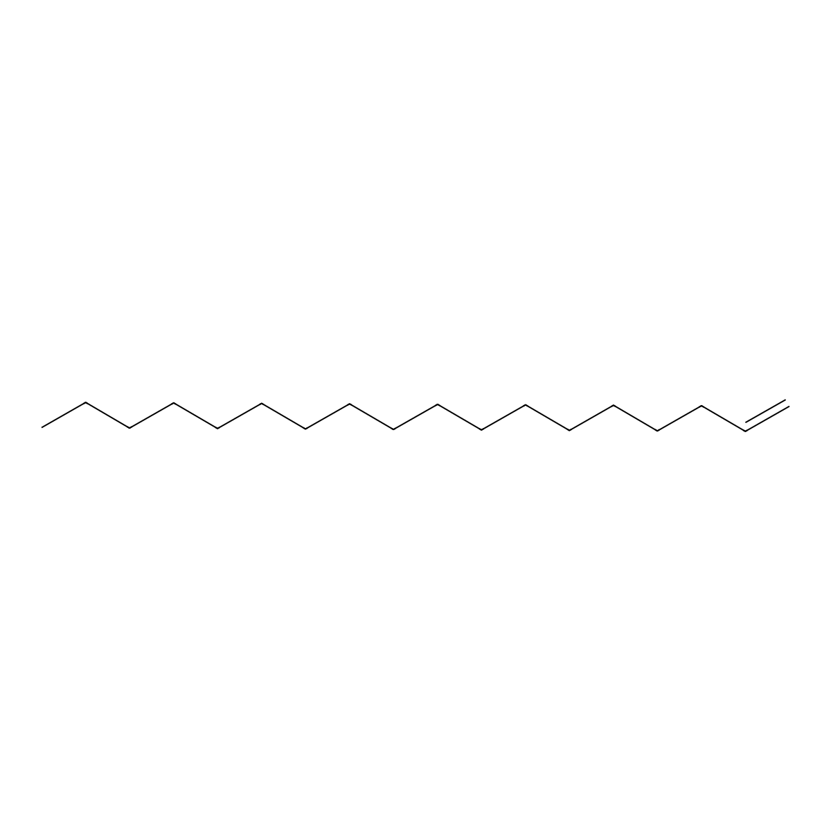 1-Octadecene molecular structure, CAS 112-88-9