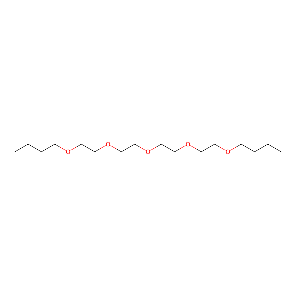 5,8,11,14,17-Pentaoxaheneicosane molecular structure, CAS 112-98-1