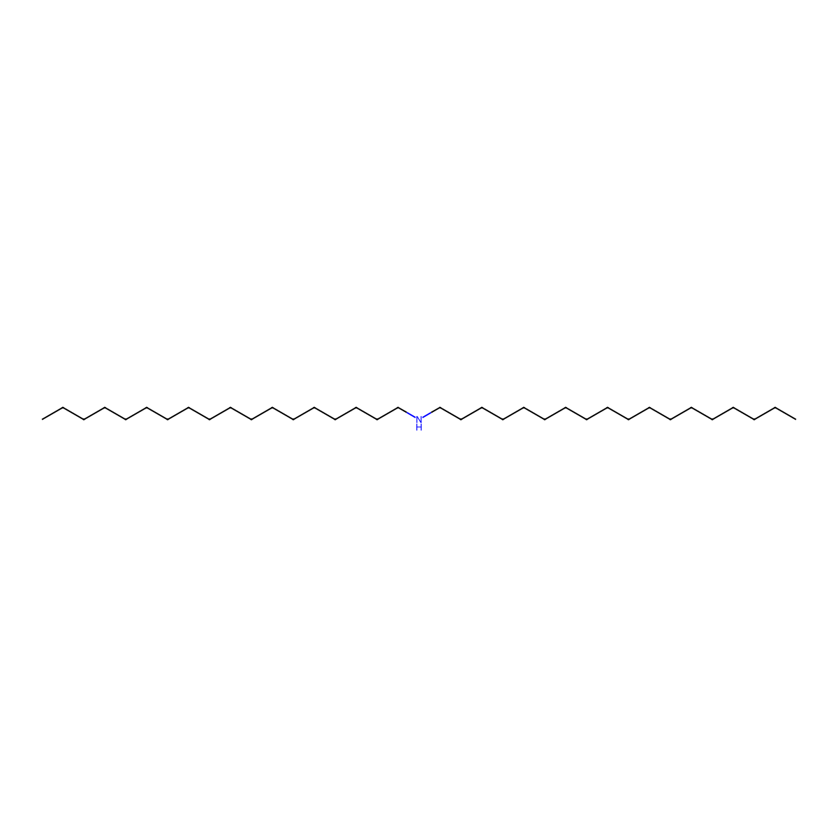 Dioctadecylamine molecular structure, CAS 112-99-2