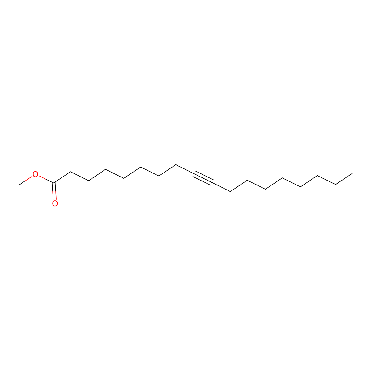Methyl octadec-9-ynoate molecular structure, CAS 1120-32-7