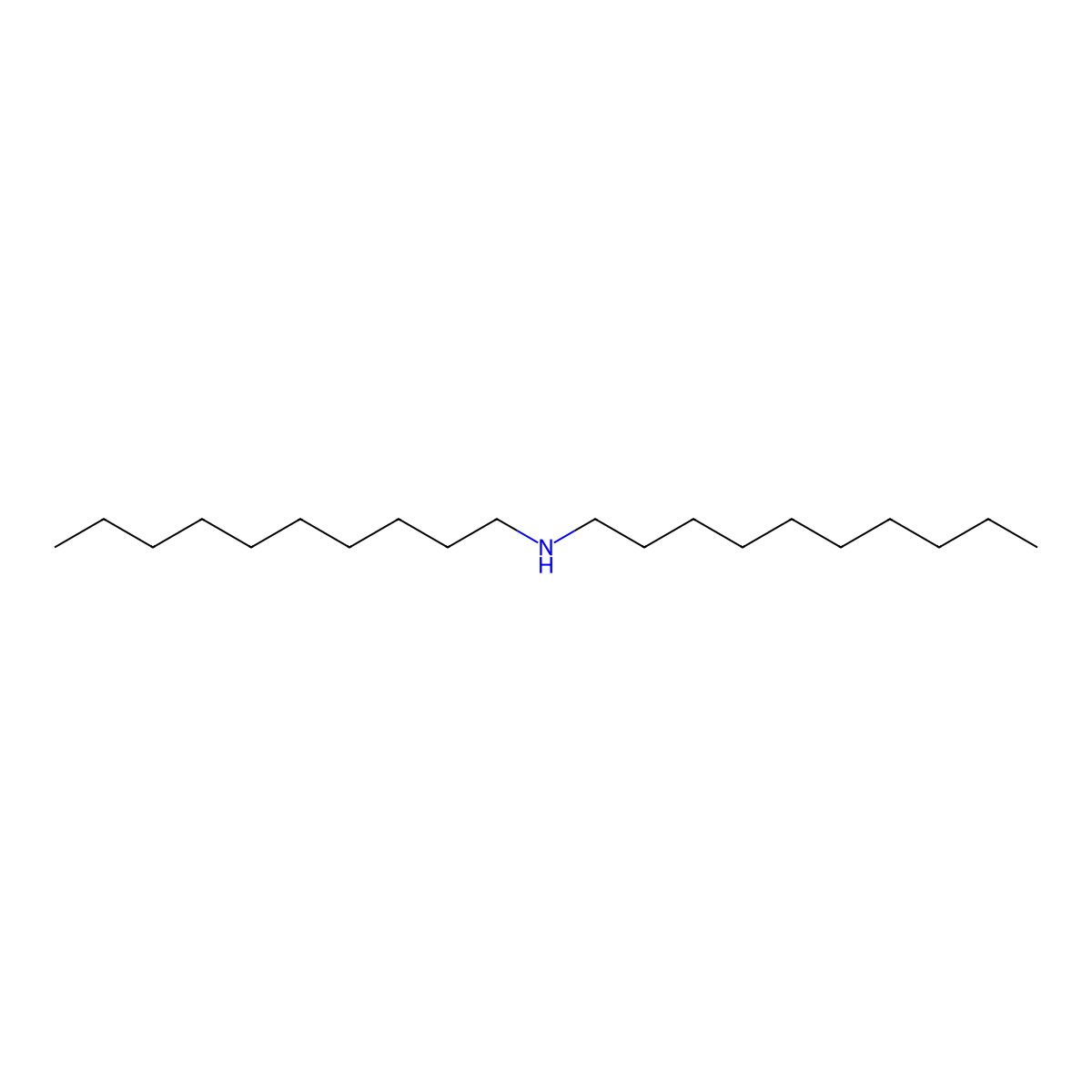 Didecylamine molecular structure, CAS 1120-49-6
