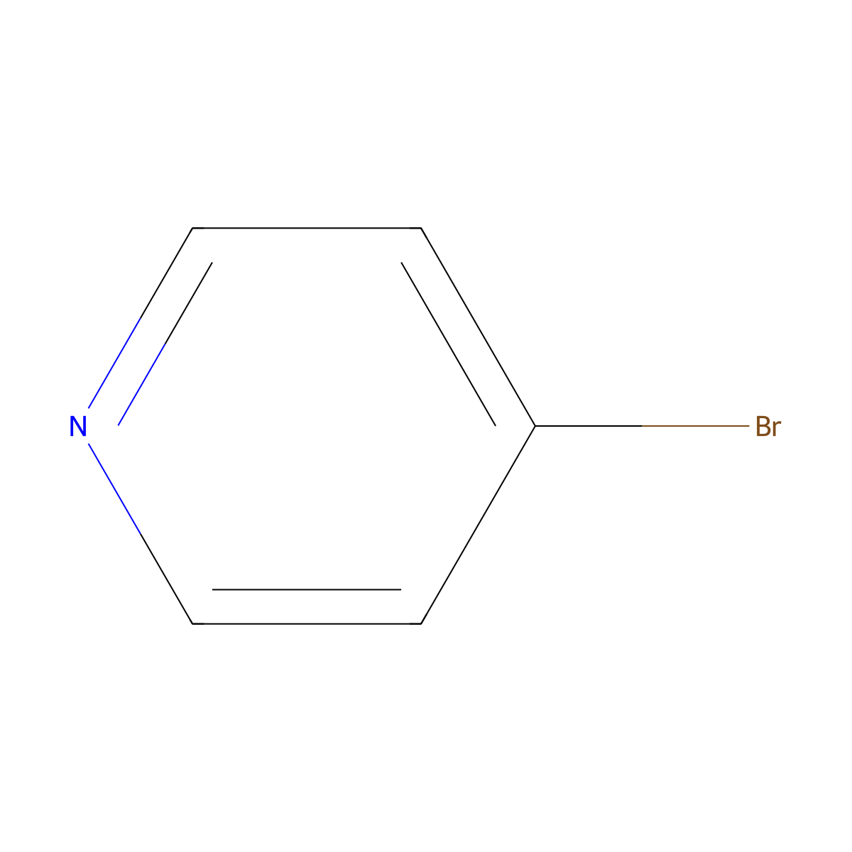 4-Bromopyridine molecular structure, CAS 1120-87-2
