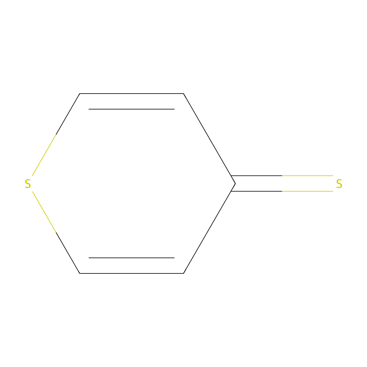 4H-Thiopyran-4-thione molecular structure, CAS 1120-94-1