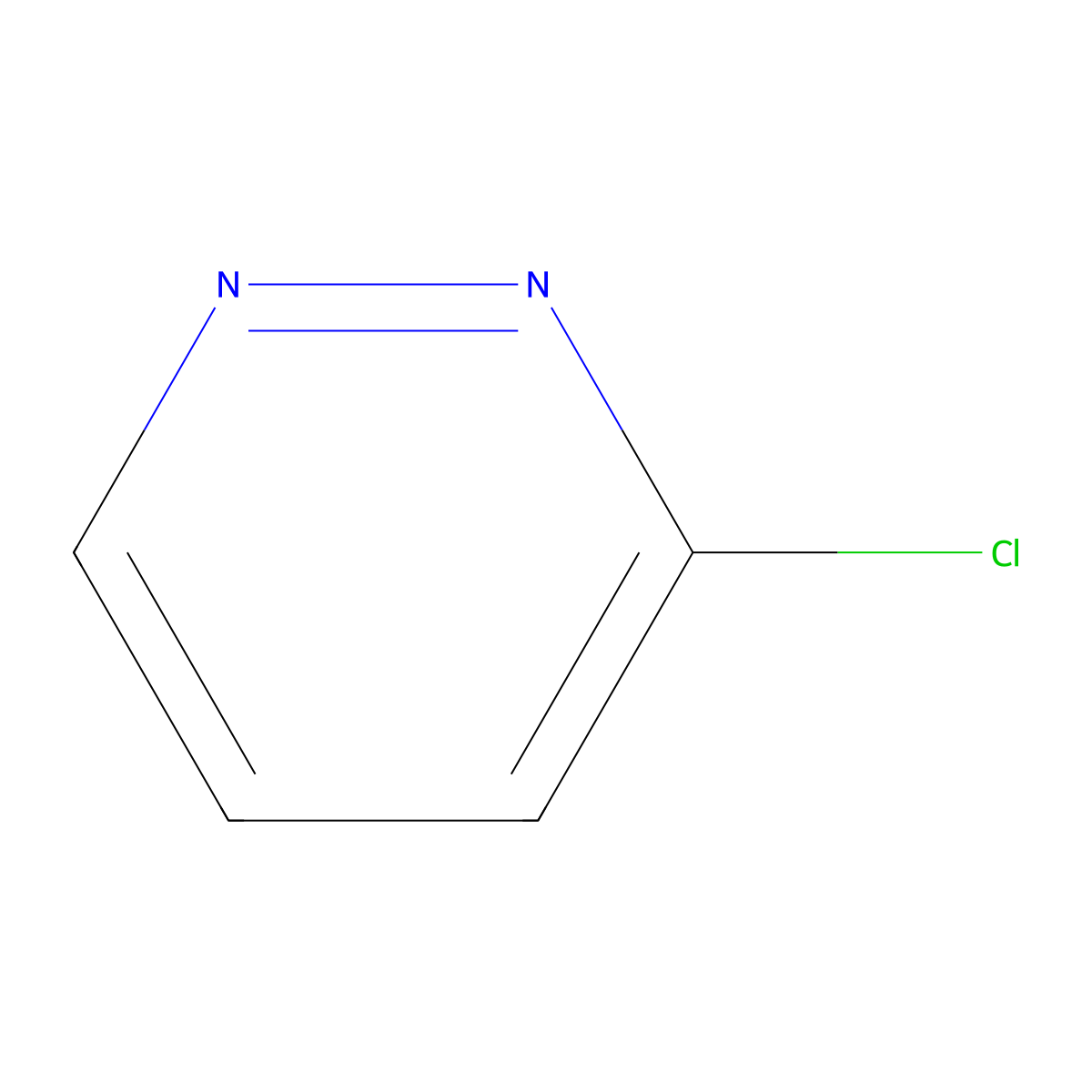 3-Chloropyridazine molecular structure, CAS 1120-95-2