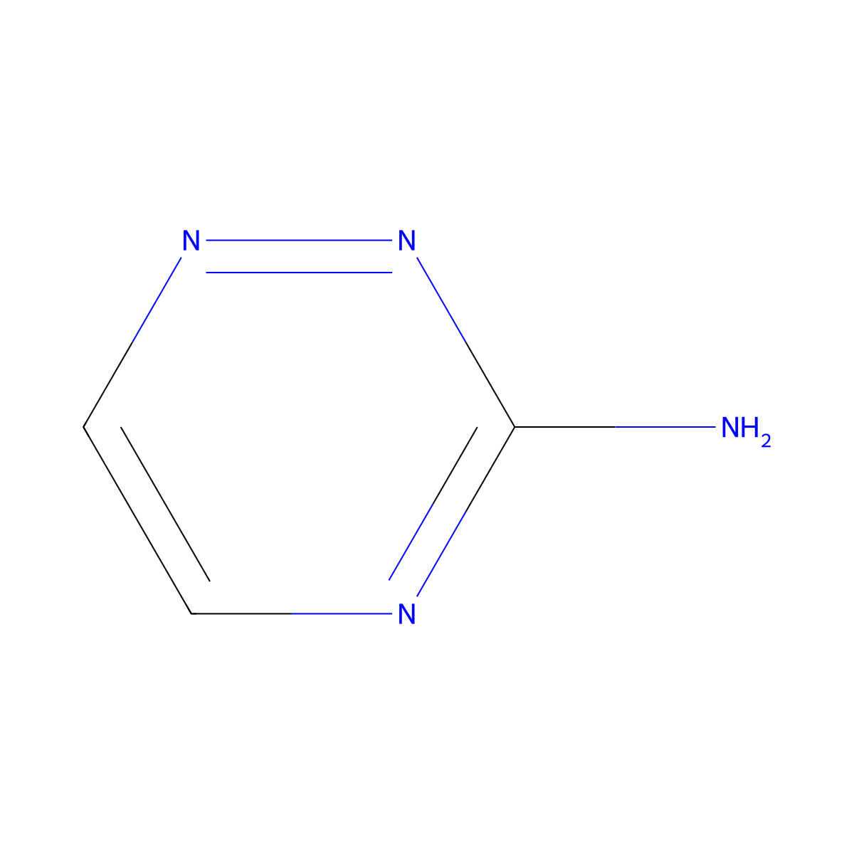 3-Amino-1,2,4-triazine molecular structure, CAS 1120-99-6