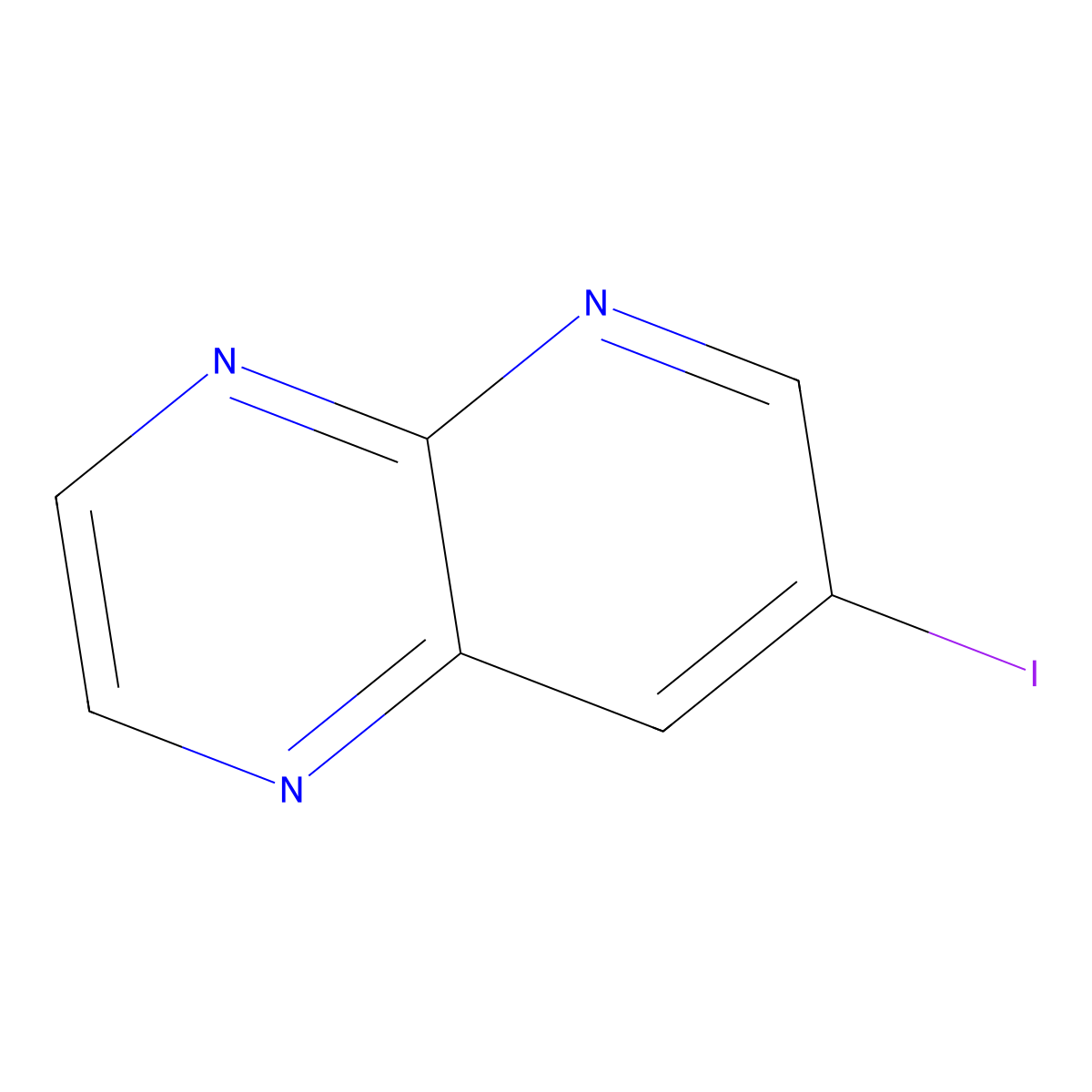 7-Iodopyrido[2,3-b]pyrazine molecular structure, CAS 1120214-98-3