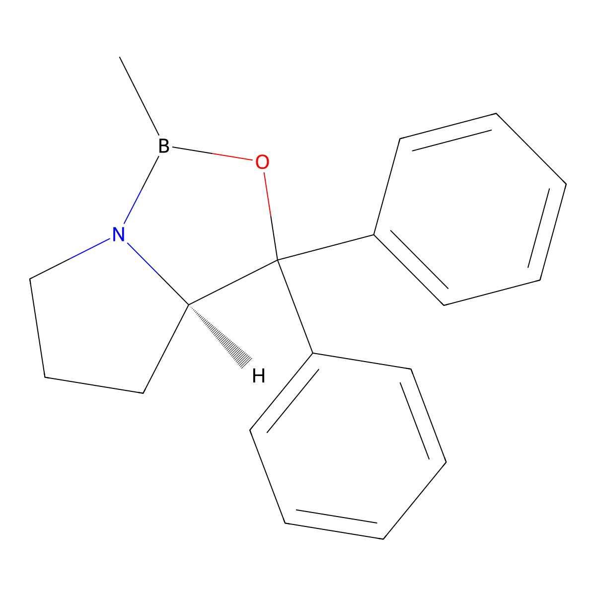 (R)-2-Methyl-CBS-oxazaborolidine molecular structure, CAS 112022-83-0