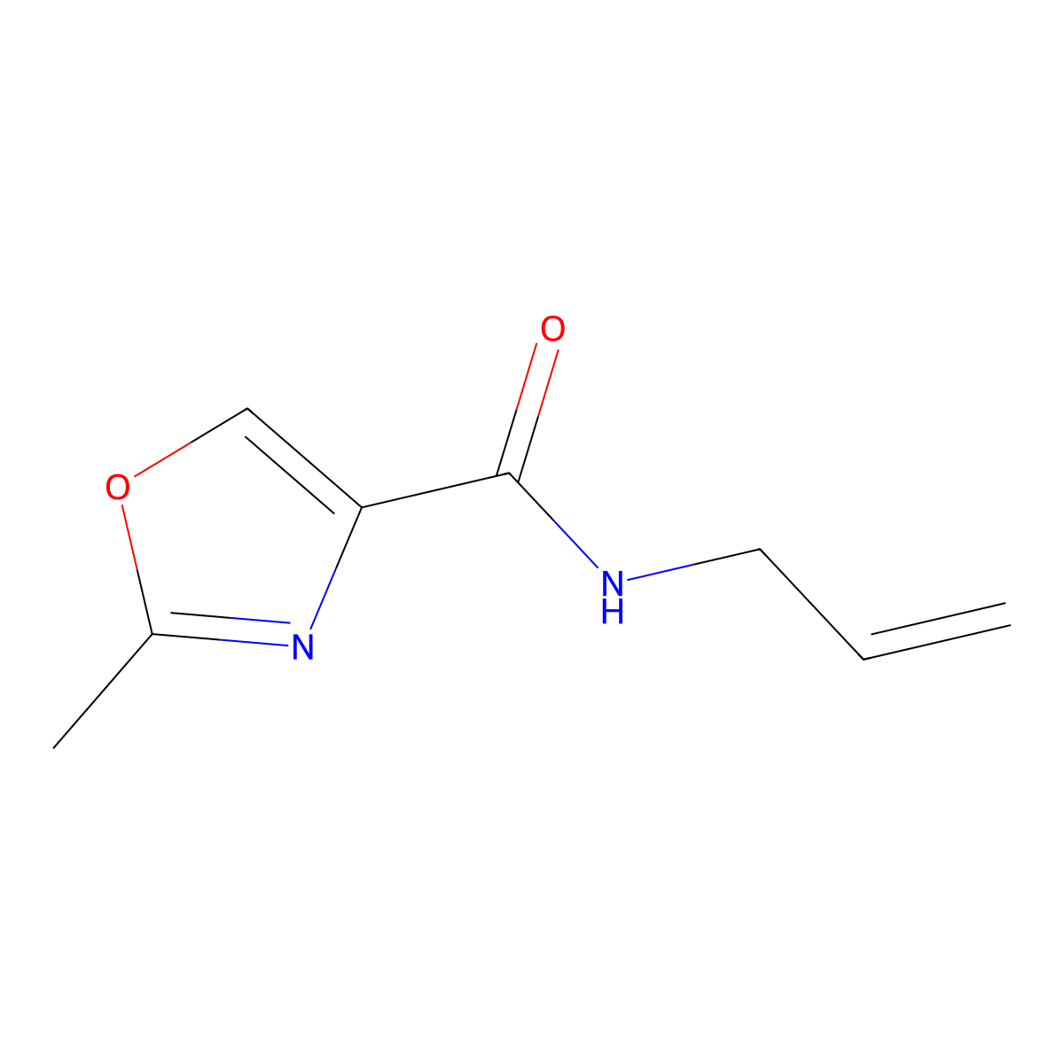 n-Allyl-2-methyloxazole-4-carboxamide molecular structure, CAS 1120224-87-4